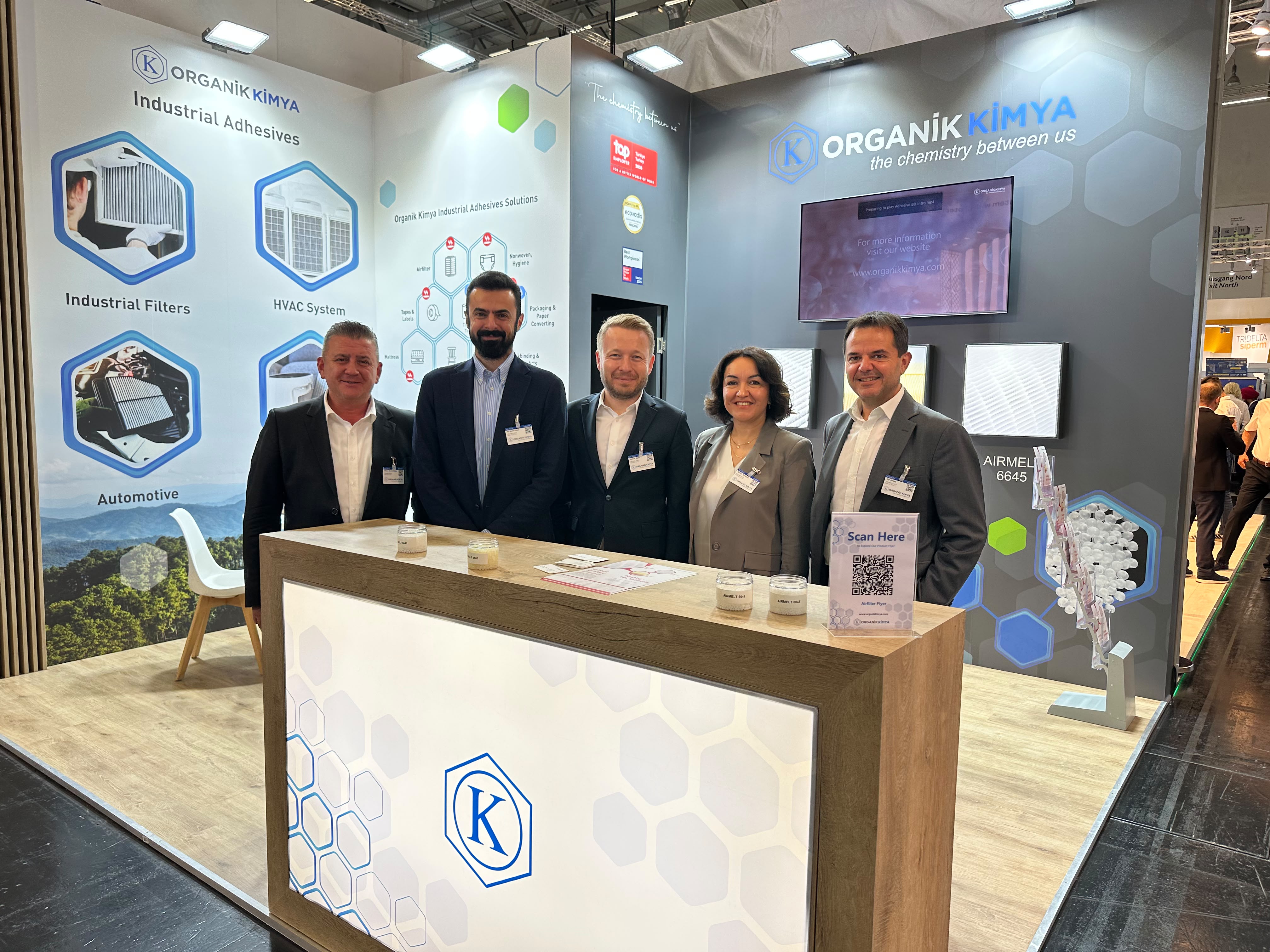 Organik Kimya Showcased Advanced Adhesive Technologies for the Filtration Industry at FILTECH 2026